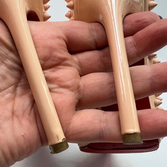 🌷❤️🔥FINAL SALE 🔥 NO OFFERS🌷💥Christian Louboutin Pigalle Spikes 120 36.5 - Picture 3 of 9